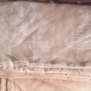 5-Piece Soft Beige Botanical Silhouette Bedding Set